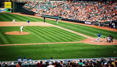 This pitch On It's Way Over Left Fielders Head